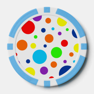 Witte Regenboog Spots Poker Chips