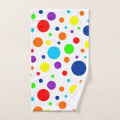 Witte regenboog vlekken badhanddoek set bad handdoek (Handdoek)