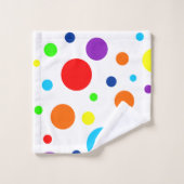 Witte regenboog vlekken badhanddoek set bad handdoek (Wasdoekje)