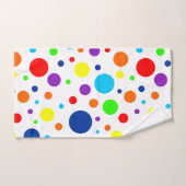 Witte regenboog vlekken badhanddoek set bad handdoek (Handdoek)