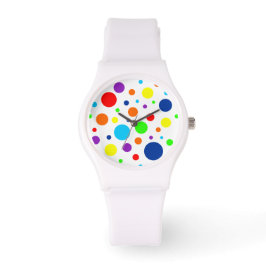 Witte regenboog vlekken horloge
