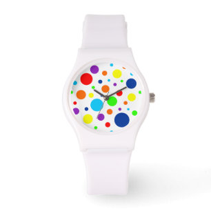 Witte regenboog vlekken horloge