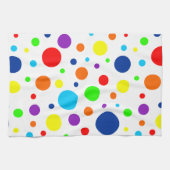 Witte regenboog vlekken keukenhanddoek (Horizontaal)