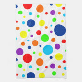 Witte regenboog vlekken keukenhanddoek (Verticaal)