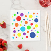 Witte regenboog vlekken papier servetten (Insitu)