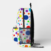 Witte regenboog vlekken rugzak (Rechts)