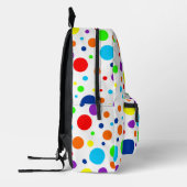 Witte regenboog vlekken rugzak (Links)