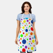 Witte regenboog vlekken Schort (Gedragen)