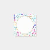Witte regenboogkleuren Vloer Post Post-it® Notes (Voorkant)