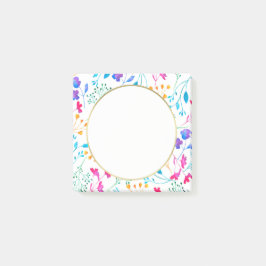Witte regenboogkleuren Vloer Post Post-it® Notes
