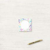 Witte regenboogkleuren Vloer Post Post-it® Notes (Op bureau)