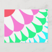 Witte regenboogschalen briefkaart (Voorkant)