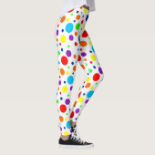Witte regenboogspots Leggings (Rechts)