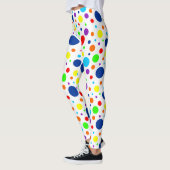 Witte regenboogspots Leggings (Links)