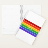 Witte regenboogstreep planner (Display)