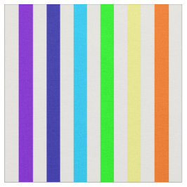 Witte regenboogstrips stof