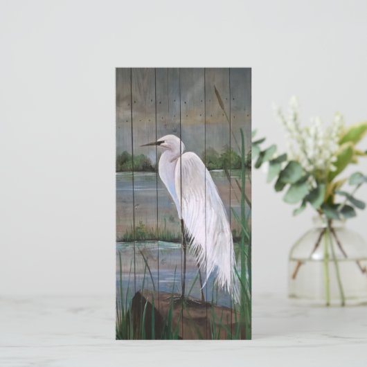 Witte Reiger Kaart (Staand voorkant)