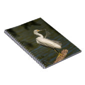 Witte Reiger Spiraal Foto Notitieboek (Rechterzijde)