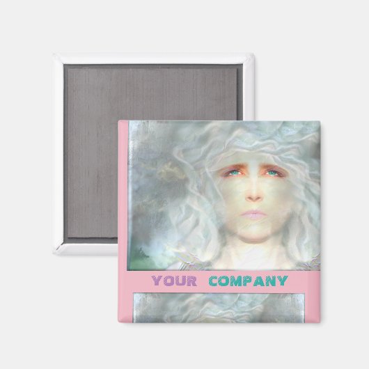 Witte renaissance magneet (Voorkant / Achterkant)