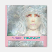 Witte renaissance magneet (Voorkant)