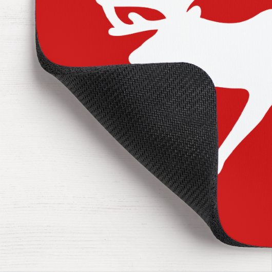 Witte Rend / Kariboesilhouet Muismat (Hoek)