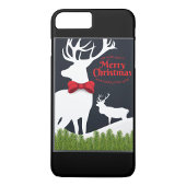 Witte rendier Kerstmis Case-Mate iPhone Case