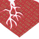 Witte Rendieren Deck de Hallen Monogram Korte Tafelloper (Hoek)