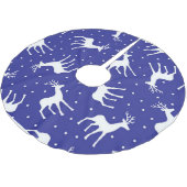 Witte rendierkerst kerstboom rok (Gekanteld)