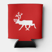 Witte rendiervis / Cariou Silhouette Blikjeskoeler (Voorkant)