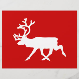 Witte rendiervis / Cariou Silhouette Flyer