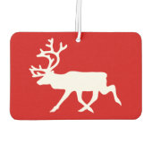 Witte rendiervis / Cariou Silhouette Luchtverfrisser (Achterkant)