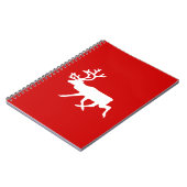 Witte rendiervis / Cariou Silhouette Notitieboek (Linkerzijde)