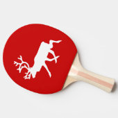 Witte rendiervis / Cariou Silhouette Tafeltennisbatje (Zijkant)