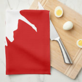 Witte rendiervis / Cariou Silhouette Theedoek (Quarter Fold)