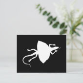 Witte reptiel briefkaart (Staand voorkant)