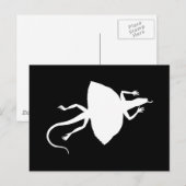 Witte reptiel briefkaart (Voorkant / Achterkant)