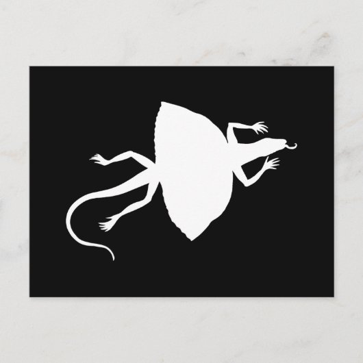 Witte reptiel briefkaart (Voorkant)