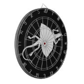 Witte reptiel dartbord (Voorkant Links)