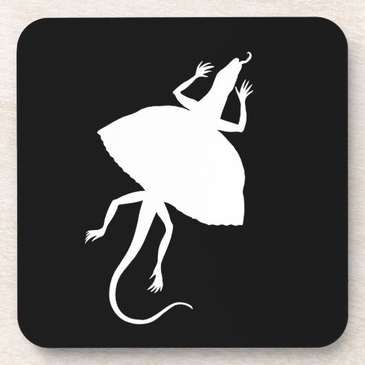 Witte reptiel onderzetter (Voorkant)