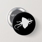 Witte reptiel ronde button 5,7 cm (Voorkant /achterkant)