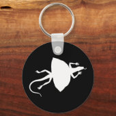 Witte reptiel sleutelhanger (Voorkant)