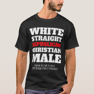 Witte, republikeinse Christelijke man T-shirt