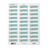 Witte Retriever Dog Retouradres Labels (Full Sheet)