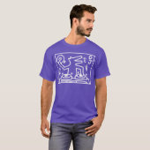 Witte Retro 90s vrienden T-shirt (Voorkant volledig)