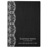 Witte retro kant klembord (Achterkant)