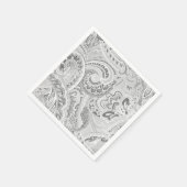Witte Retro Paisley Bandanna/Bandana Servetten (Hoek)