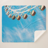 Witte reuzenrad onder duidelijke hemel in de ochte sherpa deken (Voorkant (horizontaal))