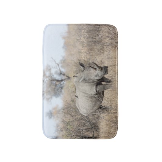 Witte Rhino Badmat (Voorkant Verticaal)