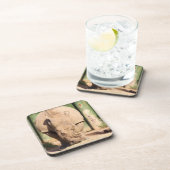 Witte Rhino Bier Onderzetter (Rechterzijde)