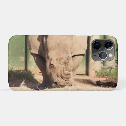 Witte Rhino Case-Mate iPhone Case (Achterkant (horizontaal))